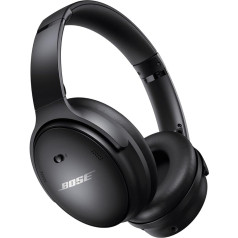 Bose QuietComfort 45 bezvadu Bluetooth austiņas ar trokšņu slāpēšanu, mikro, melnas