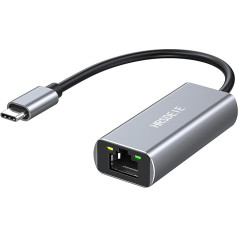 Ethernet gigabitu adapteris, Thunderbolt USB C uz RJ45 tīkla LAN 1Gbps, saderīgs ar MacBook Pro/Air M2 M1 Chromebook XPS