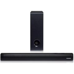 Blaupunkt LS 1825 Soundbar ar zemfrekvences skaļruni 2.1, 60 W RMS, bezvadu Bluetooth ierīce straumēšanai, ar tālvadības pulti, TV skaļrunis ar LED displeju un ekvalaizeru, optiskā audio ieeja, AUX-IN, HDMI