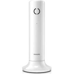 Philips stacionārais tālrunis M4501W/01 - kompakts dizains - HQ skaņa un brīvroku zvanīšana - tālruņu grāmata ar līdz 50 vārdiem - ECO režīms - 16 stundu sarunu laiks - balts