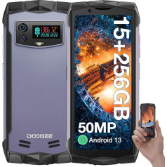 DOOGEE Smini Handy 2023 5G, 4,5 collu QHD+ IPS displejs, 15GB+256GB ROM, 50MP+2MP AI duālā kamera, 3000mAh, Android 13 tālrunis, izturīgs pret triecieniem