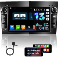 Amaseaudio Ultra Thin Android 13 auto radio, Wireless Carplay Android Car, DSP+, saderīgs ar Opel Corsa Astra Vectra Zafira Antara Meriva Vivaro, 7 collu skārienekrāns, 4G WiFi BT5.0