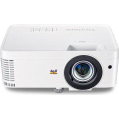 Viewsonic PX706HD 3D Heimkino DLP beamer (Full-HD, 3000 ANSI lūmenu, HDMI, 5 vatu lukturis, 1,2x optiskā tālummaiņa), balts