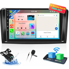 OiLiehu 4+64G 8 Core Android 13 CarPlay Android 2DIN auto radio Mercedes Benz ML GL W164 ML350 ML500 GL320 X164 ML280 auto radio ar ekrānu 9 collu atbalsts Bluetooth GPS FM RDS WiFi DSP/EQ