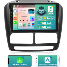 [2024 Upgrade 8 Core 4G+64G] Hikity 9 collu Android 13 Dashboard Radio komplekts Fiat Doblo 2010-2015/Combo 2011-2018 Auto radio ar CarPlay Android Car WiFi GPS BT5.0 59UI 32DSP RDS Mic Aizmugures skata kamera