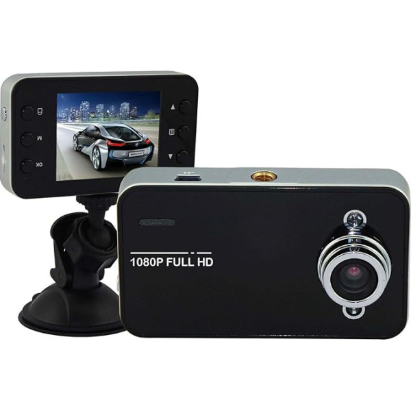 Riloer Dash Cam 1080P Full HD Dash Cam kamera automašīnām ar 2,4 collu TFT LCD ekrānu, 140° platleņķa ekrānu, nakts redzamību, cilpas ierakstīšanu, G-sensoru