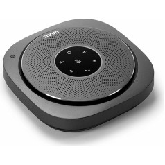 Snom C300 konferenču skaļrunis - VoIP mobilais tālrunis, bez prosa, mūzikas kastīte Bluetooth Large, A-Team - 3 vatu skaļrunis, 6 mikrofoni, staru kūļa formēšana, 24 stundu sarunu laiks, USB ports, viedtālruņa lietotne