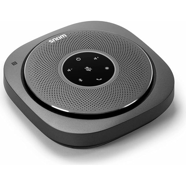 Snom C300 konferenču skaļrunis - VoIP mobilais tālrunis, bez prosa, mūzikas kastīte Bluetooth Large, A-Team - 3 vatu skaļrunis, 6 mikrofoni, staru kūļa formēšana, 24 stundu sarunu laiks, USB ports, viedtālruņa lietotne