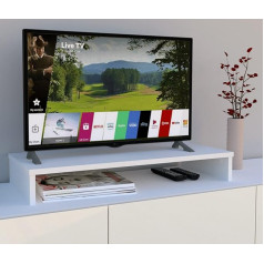 Henor FSC® koka TV statīvs balts 85 x 35 x 12 cm Kravnesība 50 kg