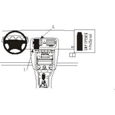 Brodit ProClip 852803 centrālajam stiprinājumam melns