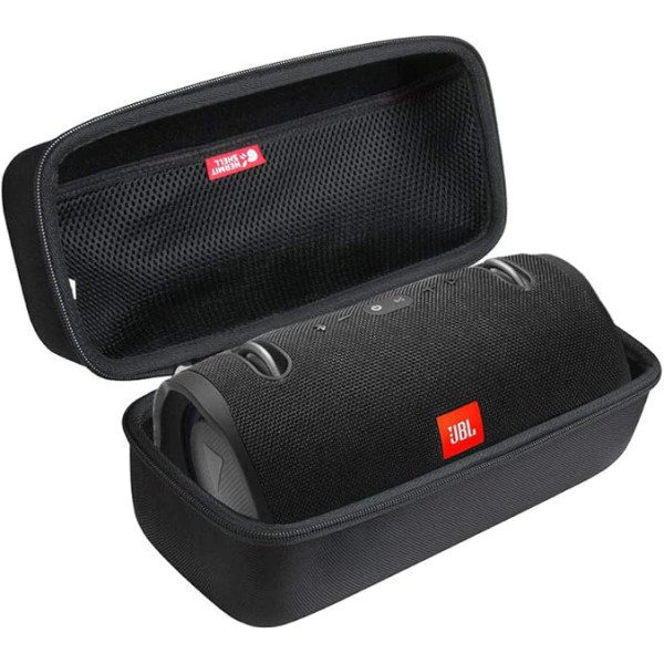 Hermitshell cietais ceļojuma futrālis JBL Xtreme 3 / JBL Xtreme 2 ūdensizturīgam pārnēsājamam stereo Bluetooth skaļrunim (melns), melns