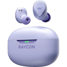 Raycon The Everyday Bluetooth bezvadu austiņas - patiesi bezvadu austiņas ar 32 stundu atskaņošanas laiku, Multpoint tehnoloģiju, izcilu komfortu un aktīvu trokšņu slāpēšanu (sārti violetas)