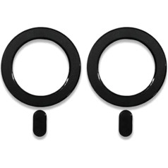 Orco 2 Pack Universal Ring 360 Magnetic Ring Conversion Kit uzlīmju komplekts, kas saderīgs ar iPhone 14/14 Plus/14 Pro/14 Pro/14 Pro Max & 13/12/11/X Series Galaxy S22/S21/20 un citiem (melns)