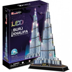 Puzzle 3d burj khalifa (Gaisma)