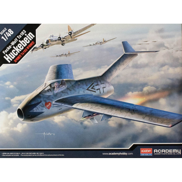 Plastmasas modelis focke-wulf ta183 huckebein