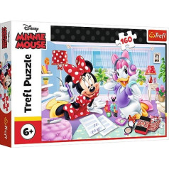 Puzzle 160 elementi - disney minnie, diena ar draugiem