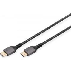 Premium displayport 8k60hz uhd dp/dp m/m 2m savienojuma kabelis melns