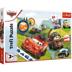 Mozaīka 24 gabaliņi maxi merry cars disney cars 3