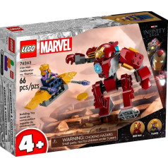 Super varoņi ķieģeļi 76263 hulkbuster iron mana vs. thanos