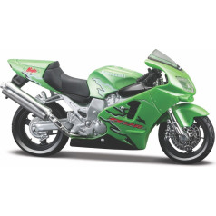 Metāla modelis motocikls kawasaki ninja zr-12r 1/18 ar statīvu