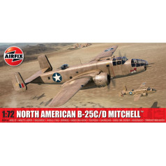 Plastmasas modelis north american b-25c/d mitchell 1/72