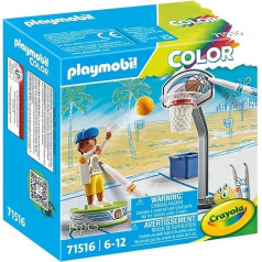 Krāsu figūru komplekts 71516 slidotājs ar basketbola bumbu