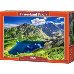 Puzzle 500 elementi melnā kāpurs dīķis tatra tatra polijā