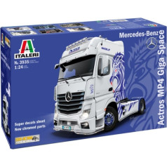 Plastmasas modelis mercedes benz actros mp4 parādīt kravas automašīnas