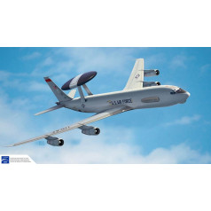 Plastikāta modelis usaf e-3g sentry awacs 1/144