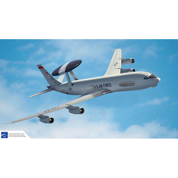 Plastikāta modelis usaf e-3g sentry awacs 1/144