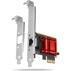 Axagon Pcee-g25 pcie tinklo plokštė 1 x 2,5 gigabitinio eterneto prievadas rj-45 realtek, pxe, sp ir lp