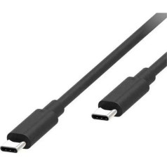 usb kabelis usb-c uz usb-c 2m, melns