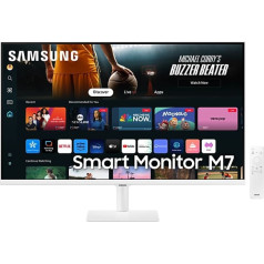 Monitorius 32 colių smart m70d va 3840x2160 uhd 16:9 2xhdmi 3xusb 2.0 1xusb-c (65w) 4ms 60hz wifi/bt garsiakalbiai plokščias baltas 2yd2d