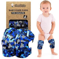 Simply Kids Knee Pads Baby Crawling (2 Pairs) I Crawling Tights Crawling Aid for Babies Girls Boys Child