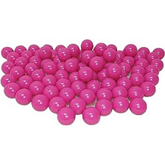 100 organiskas bumbas, kas izgatavotas no atjaunojamām cukurniedru izejvielām (diametrs 7 cm, rozā 41)