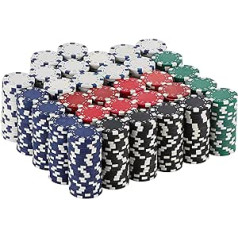 LUOBAO Card Game Poker Chips 4 Colours 11.5g