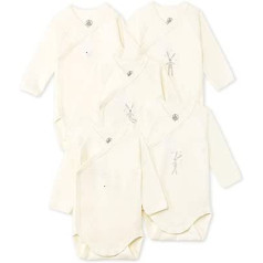 Petit Bateau Unisex Baby Langarm-Body für Neugeborene (5er Pack)