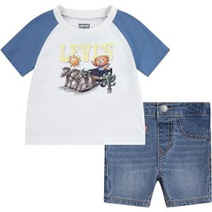 Levi's Baby Boys' T-krekls un īss komplekts Sbss241, kas atbilst tērpiem