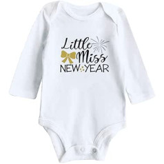 Elastic Waist Clothing Sets for Little Kid My First New Year Clothes Newborn Infant Baby Boy Girl New Year Outfits Letter Print Romper Jumpsuit