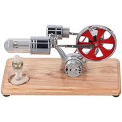 BAOFUYA Stirling Engine Model Kit, Hot Air Stirling Motor Motor Model, Low Noise, Low Pollutant Load for Class Presentation 6.3 x 3.3 x 3.7 Inches