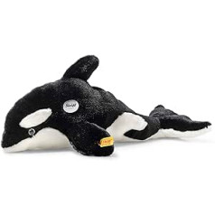 Steiff 067525 Ozzie Orca mīksta rotaļlieta 37 cm melna/balta