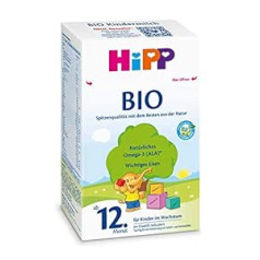 Hipp bioloģiskais bērnu piens no 12 mēnešiem, iepakojums pa 3 (3 x 600 g)