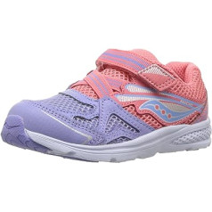 Saucony Girls' Baby Ride 9 kedas, rozā, 4,5 plata ASV mazam bērnam