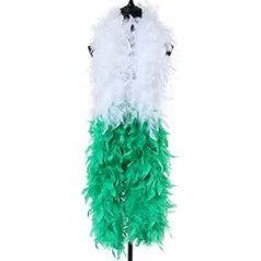 CCXGRFT 2 Meter Macaroon Turkey Feather Boa Turkey Plumes Šalle karnevāla ballītei, kleita Apģērbs Dekorācija Amatniecība Plume-Bēšs, 130 g