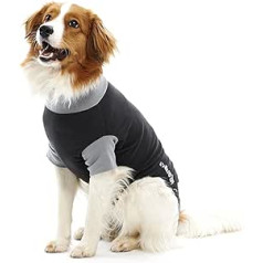 Buster Classic Body für Hunde, Größe S, Schwarz/Grau