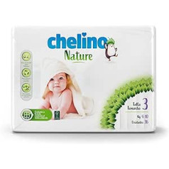 Chelino Nature bērnu autiņbiksītes 3. izmērs (4-10 kg), 216 autiņi