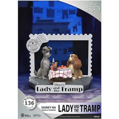 Disneja 100. gadadiena D stage PVC Diorama Lady and The Tramp 12 cm