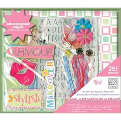 es un manas LIELĀS idejas Scrapbook Box Kit, So Girly, 8 collu x 8 collas by Me & My Big Ideas