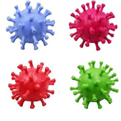 ARKEM 4-Pack Coronavirus Squeeze Streso Ball Streso mažinimo įrankiai Naujovė Žaislai Žaislai vaikams Suaugusieji