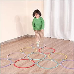 Apiņu gredzenu spēle bērniem Apiņu gredzenu rotaļlieta 10 daudzkrāsaini plastmasas gredzeni un 10 savienotāji lietošanai iekštelpās vai ārā Jautrs radošs rotaļu komplekts (Izmērs: 1 komplekts)
